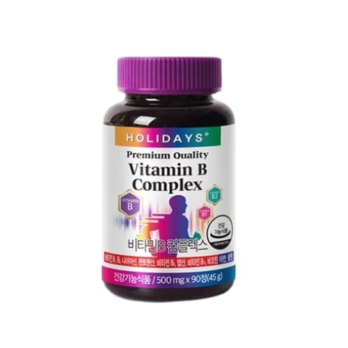 홀리데이즈 비타민B 컴플렉스 500mg x 90정, 1개