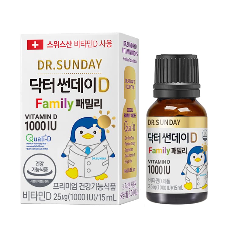 닥터썬데이D 비타민D 패밀리 1000IU 15ml, 1개