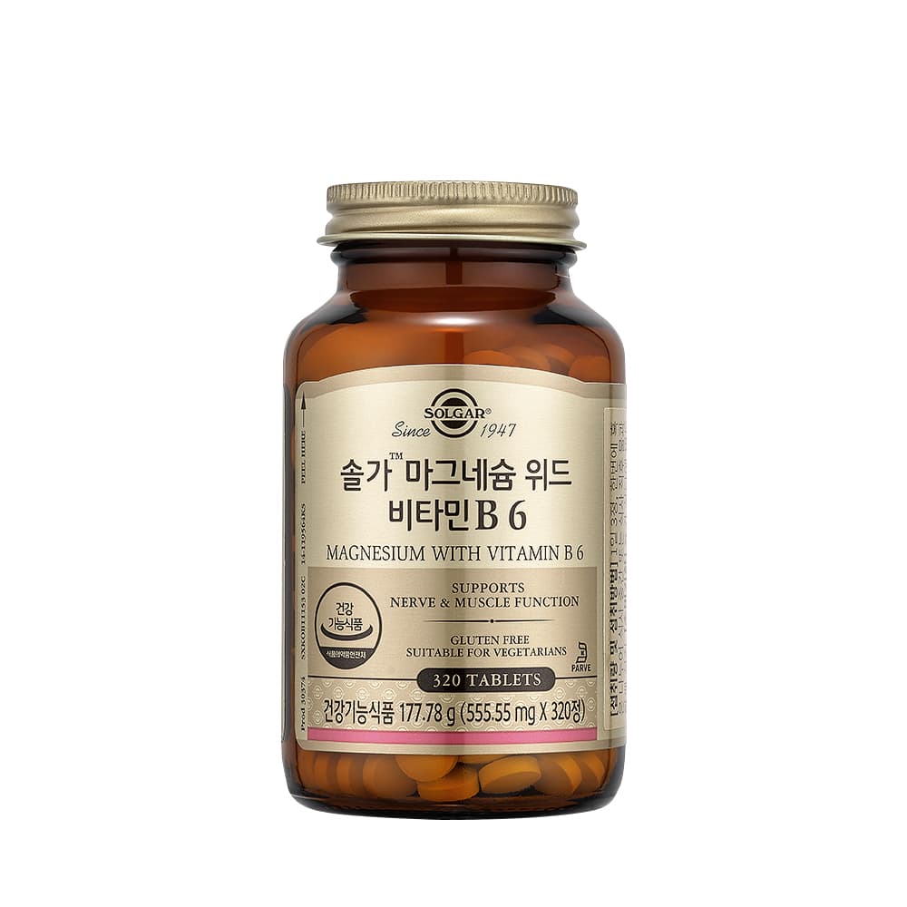 솔가 마그네슘 위드 비타민 B6 555.55mg x 320정, 1개