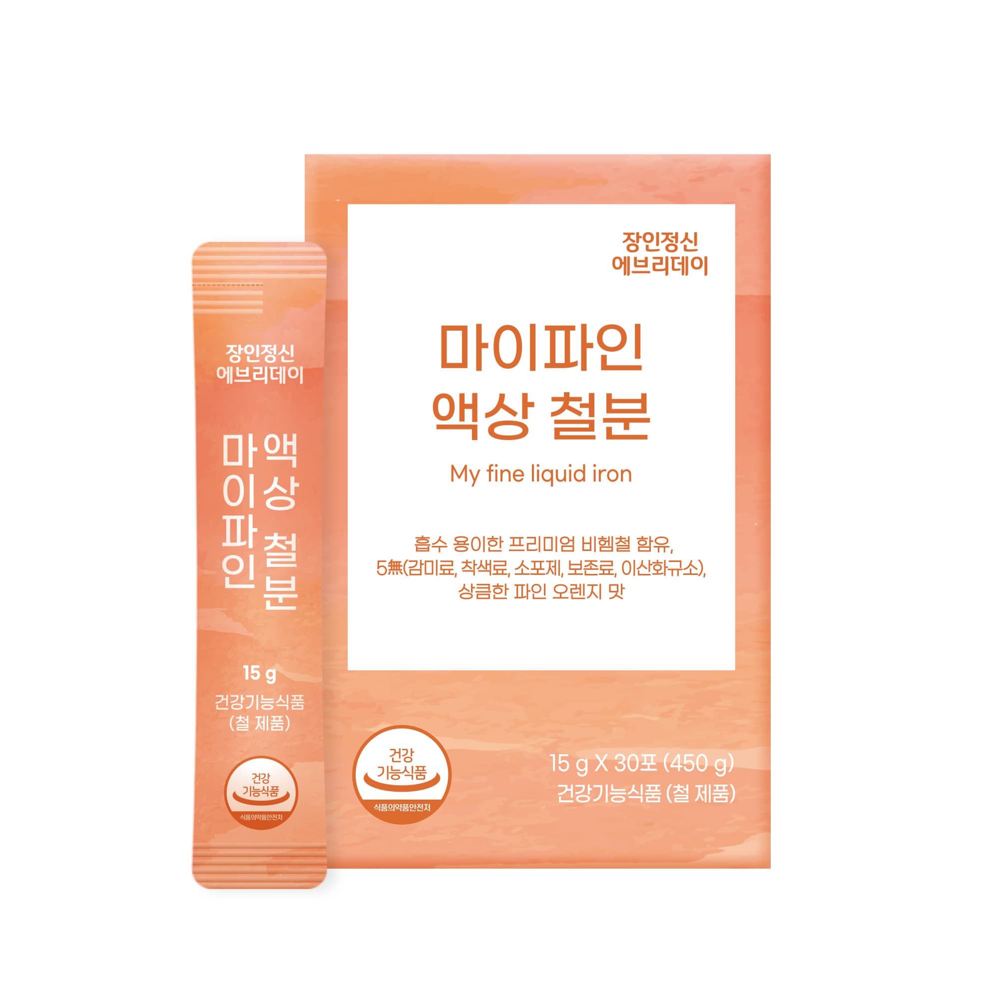 장인정신에브리데이 마이파인 액상 철분 15g x 30포, 3개