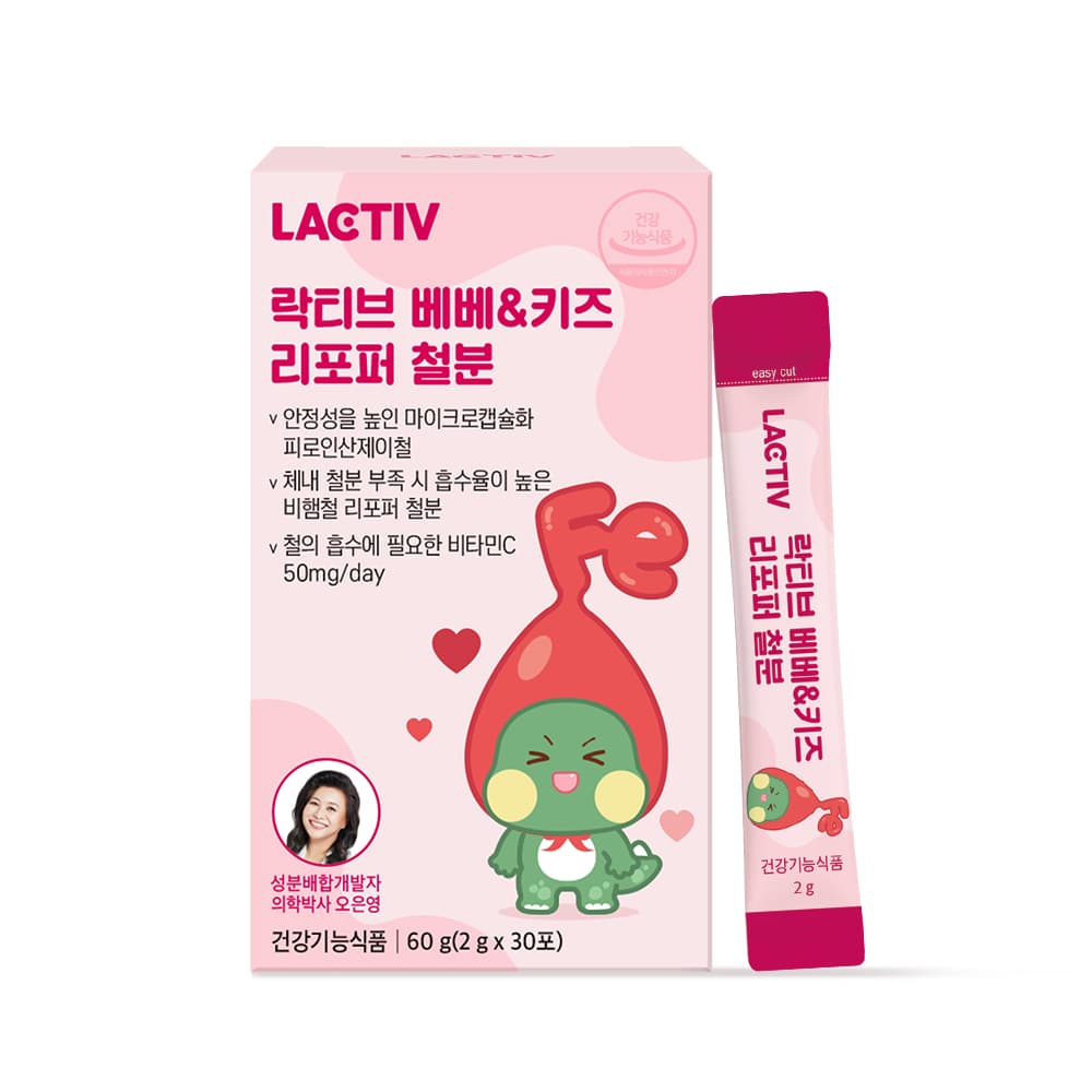 락티브 베베 &amp; 키즈 리포퍼 철분 2g x 30포, 4개