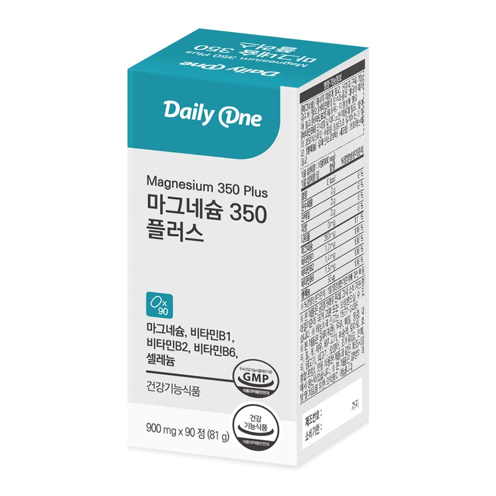데일리원 마그네슘 350 플러스 900mg x 90정, 1개