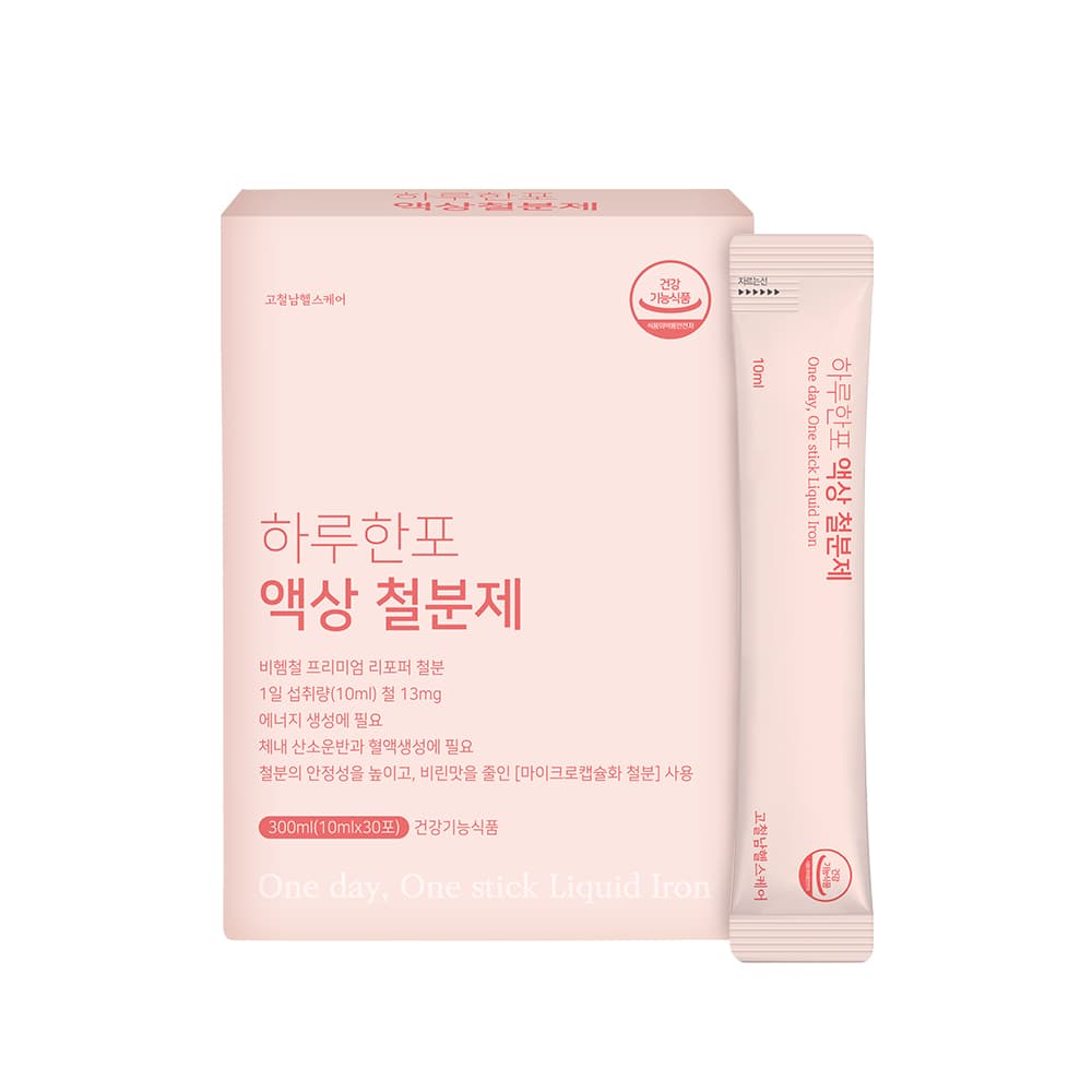 고철남헬스케어 하루한포 액상 철분제 10ml x 30포, 1개