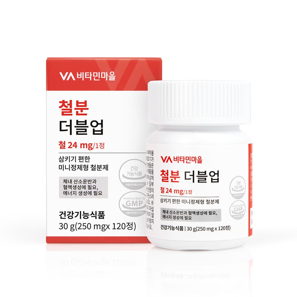 비타민마을 철분 더블업 250mg x 120정, 2개