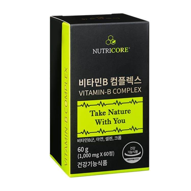 뉴트리코어 비타민B 컴플렉스 1000mg x 60정, 1개