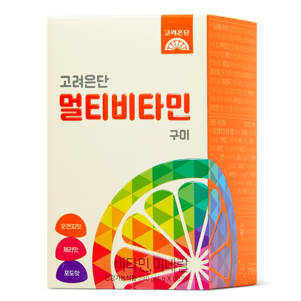 고려은단 멀티비타민 구미 4g x 60구미, 3개