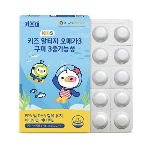 키즈텐 키즈 알티지 오메가3 구미 3중기능성 1.9g x 30구미, 4개