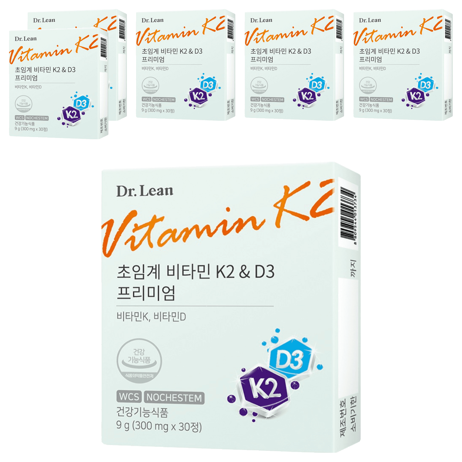 닥터린 초임계 비타민K2 &amp; D3 프리미엄 30정  6개  뼈 관리