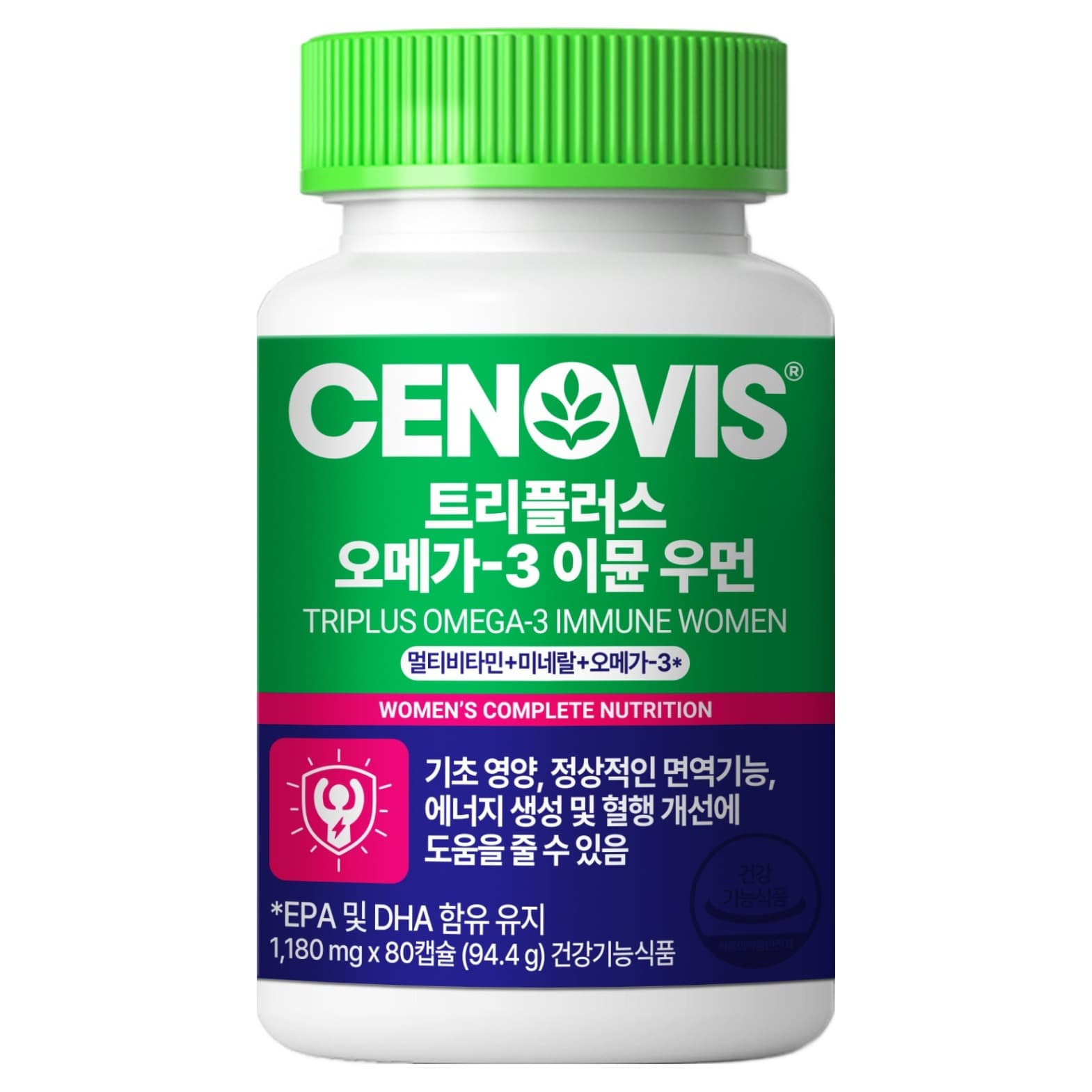 세노비스 트리플러스 오메가3 이뮨 우먼 1180mg x 80캡슐, 1개
