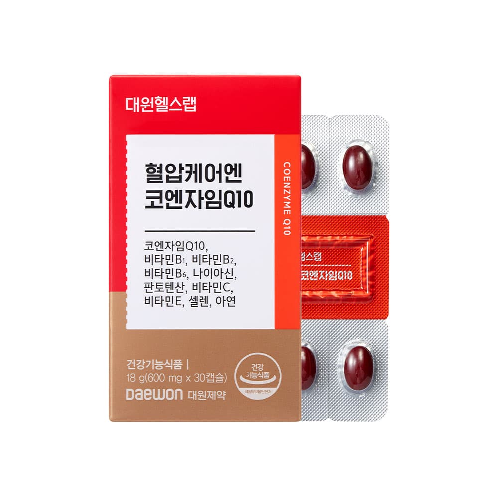 대원헬스 혈압케어엔 코엔자임Q10 600mg x 30캡슐, 6개