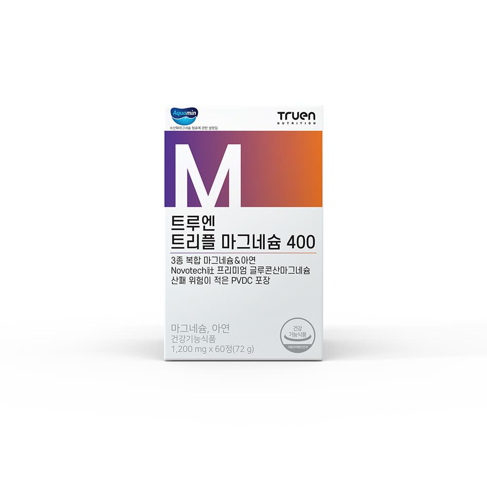 트루엔 트리플 마그네슘 400 1200mg x 60정, 2개