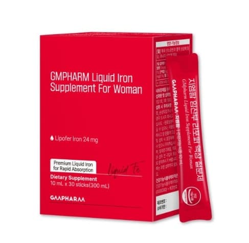 지엠팜 임산부 리포퍼 액상 철분제 10ml x 30포, 4개