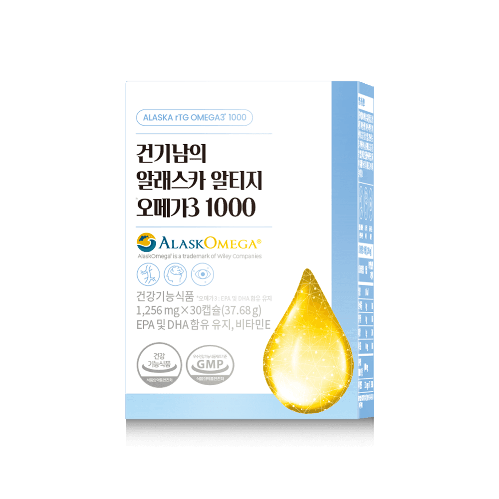 건기남의 알래스카 알티지 오메가3 1000 1256mg x 30캡슐, 6개
