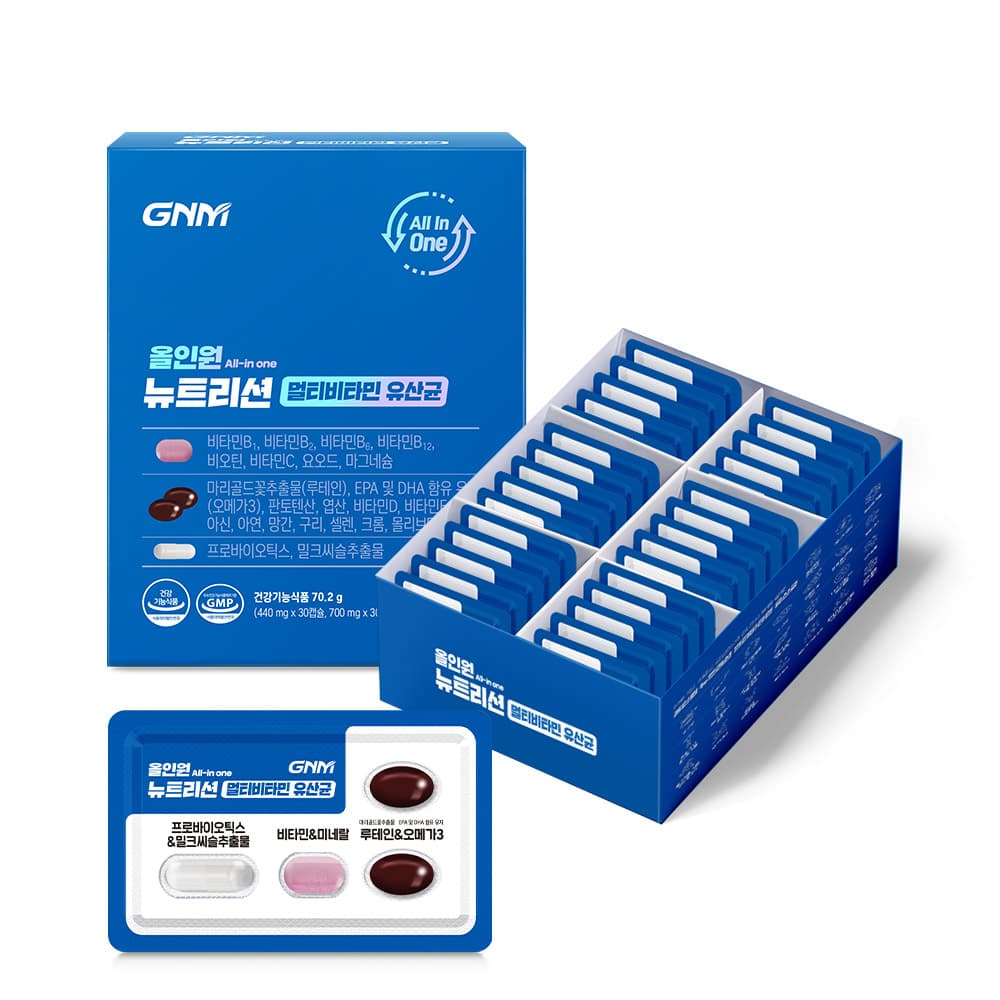GNM자연의품격 올인원 뉴트리션 멀티비타민 유산균 2340mg x 30개입, 1개