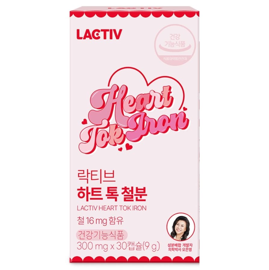 락티브 하트 톡 철분 300mg x 30캡슐, 1개