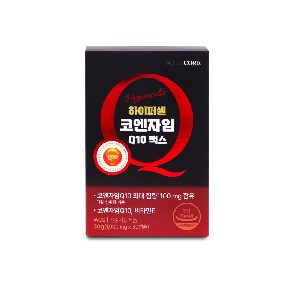 뉴트리코어 하이퍼셀 코엔자임Q10 맥스 1000mg x 30캡슐, 1개