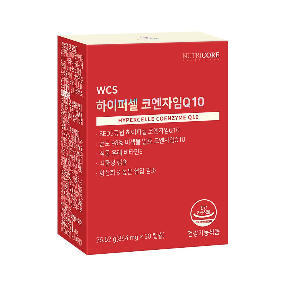 뉴트리코어 WCS 하이퍼셀 코엔자임Q10 884mg  x 30캡슐, 1개