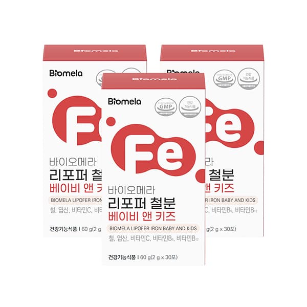 바이오메라 리포퍼 철분 베이비 앤 키즈 30포, 3개