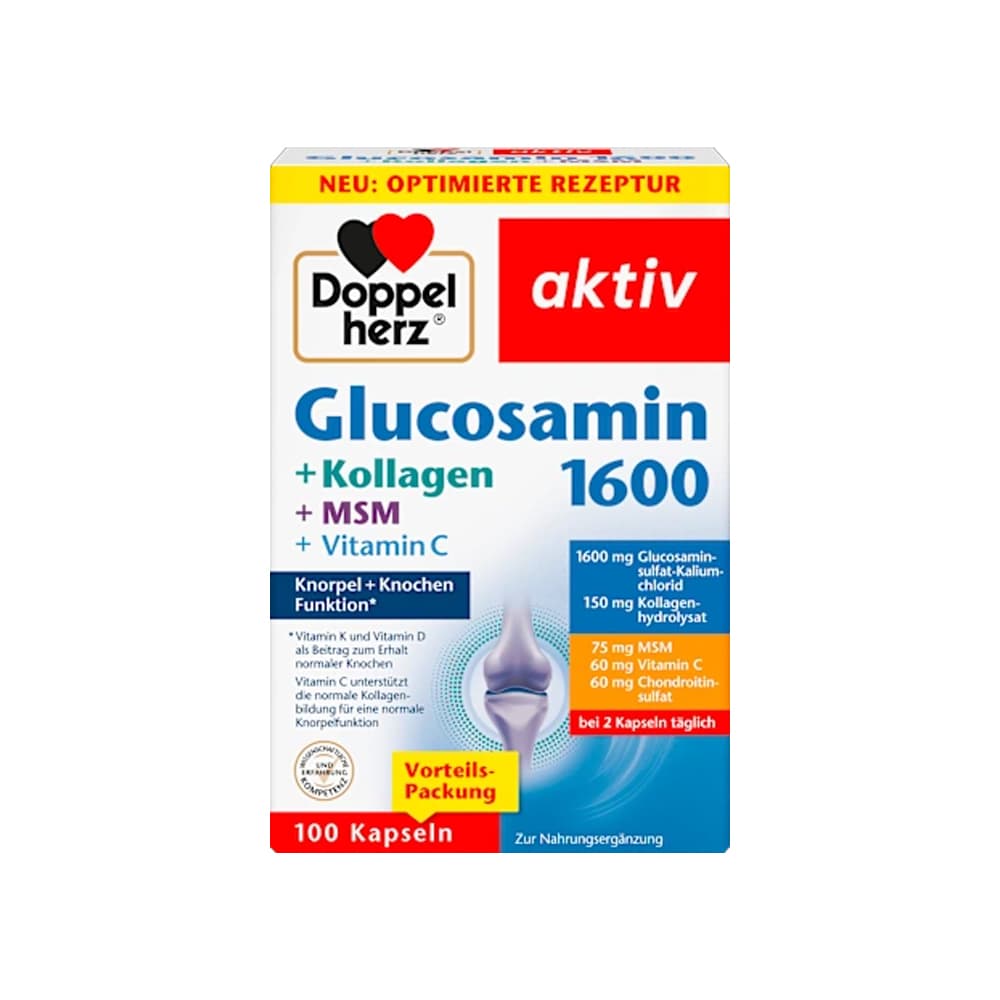 도펠헤르츠 글루코사민 1600 100캡슐, 1개