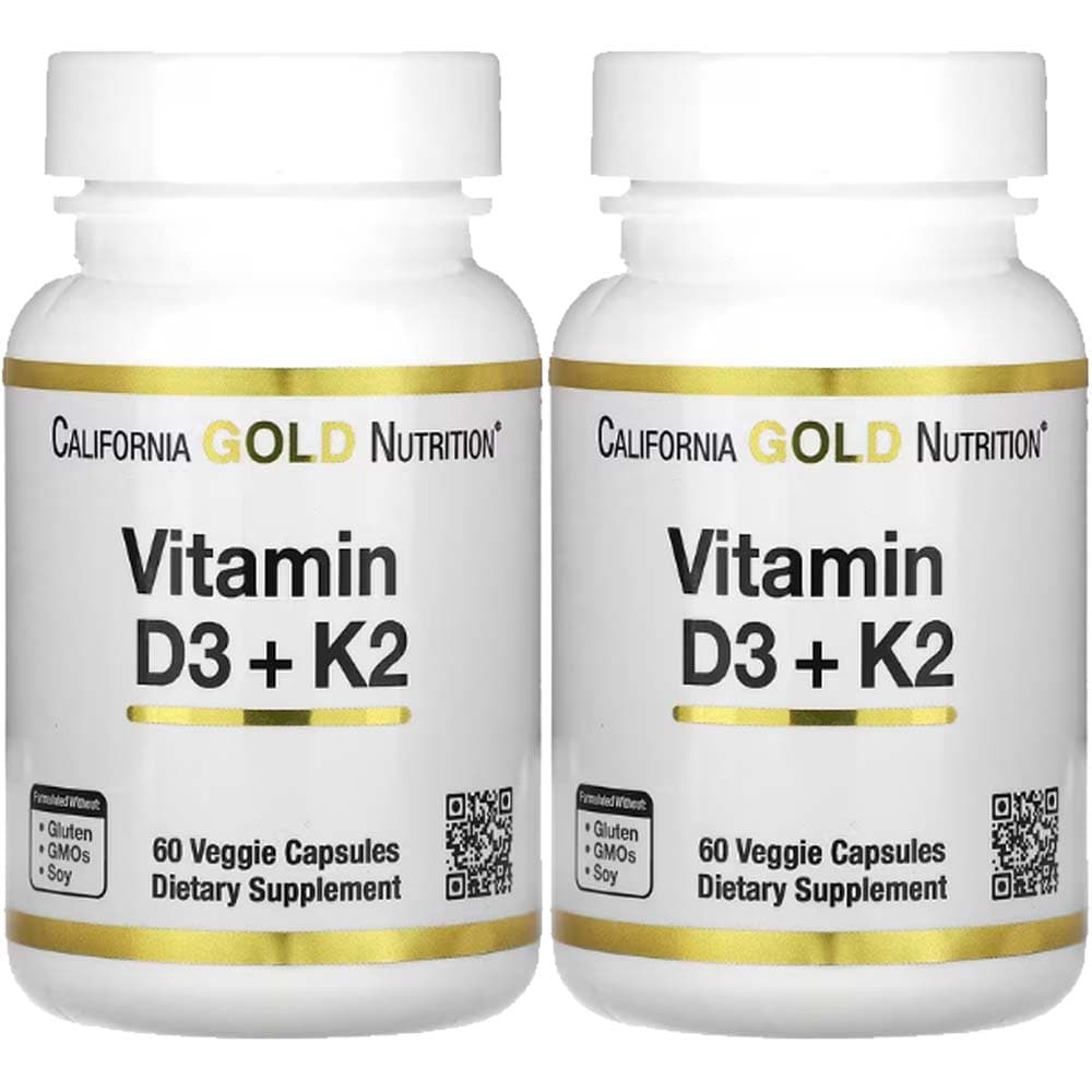 캘리포니아골드 CGN 비타민 D3 K2 MK7 60캡슐, 1개