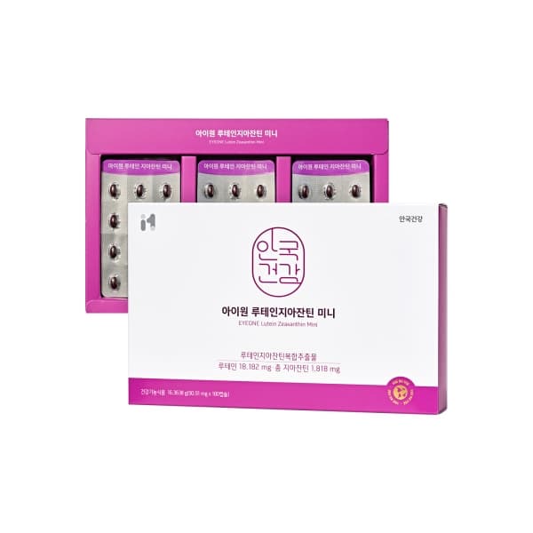 안국건강 아이원 루테인지아잔틴 미니 90.91mg x 180캡슐, 1개