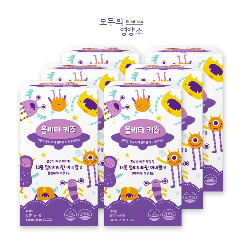 모두의영양소 올비타키즈 어린이 멀티비타민 액상 30포, 1개