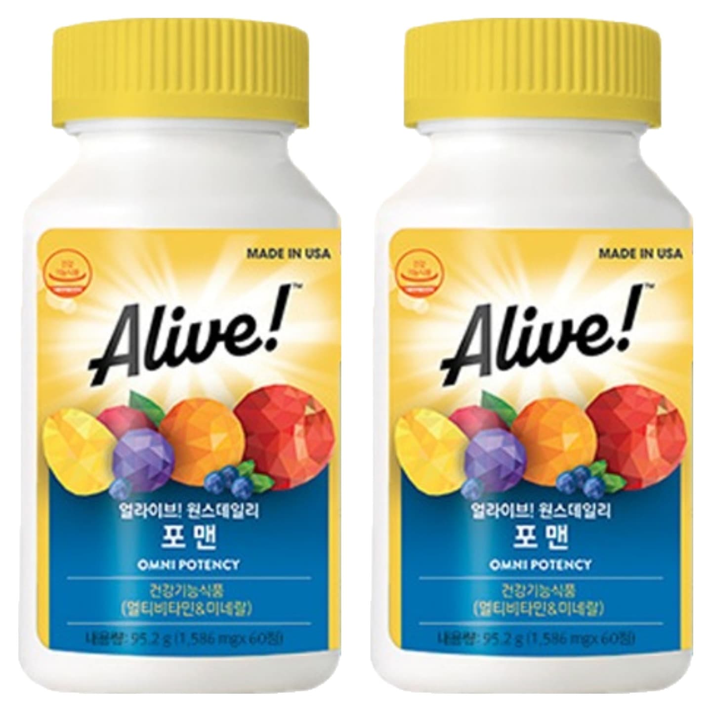 얼라이브 원스데일리 포 맨 멀티비타민  60정  2개