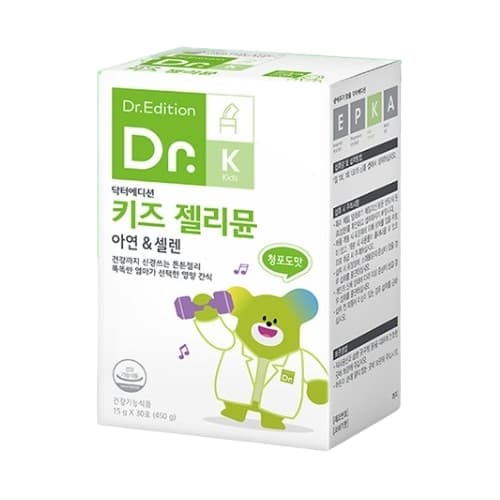 닥터에디션 키즈 젤리뮨 아연 앤 셀렌 15g x 30포, 1개