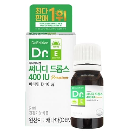 닥터에디션 써니디 드롭스 400IU 6ml, 1개