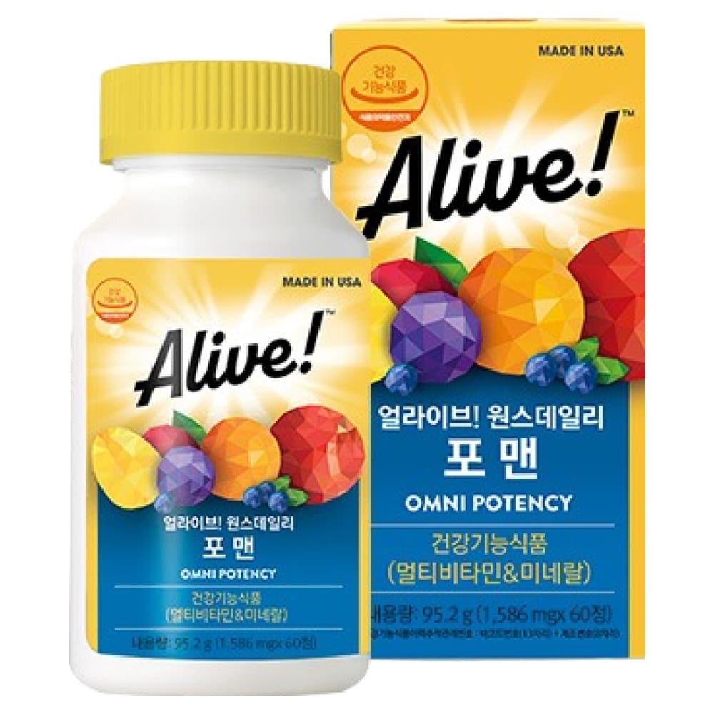 얼라이브 원스데일리 포 맨 멀티비타민