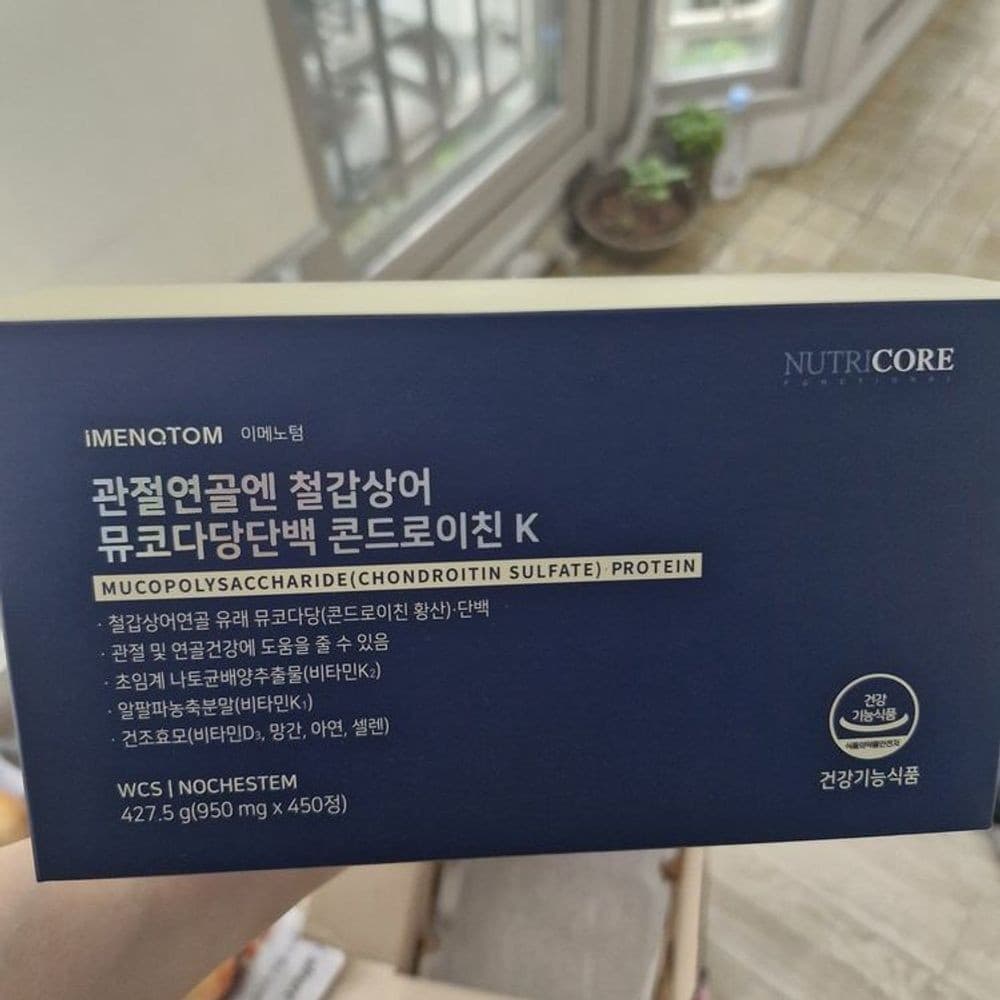 관절 기능 개선 철갑상어 콘드로이친 보충제 영양제 450정 1개