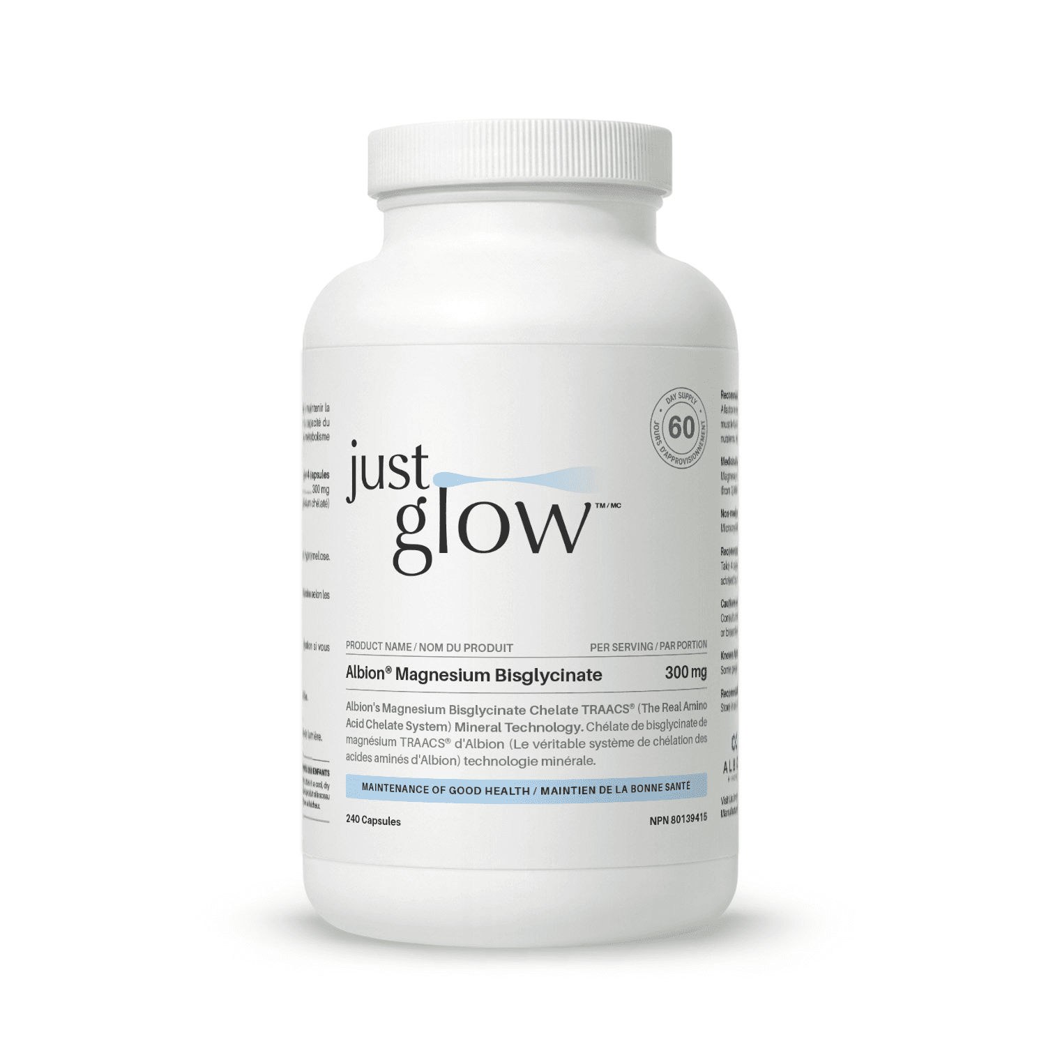 저스트글로우 킬레이트 마그네슘 글리시네이트 300mg x 240캡슐, 1개