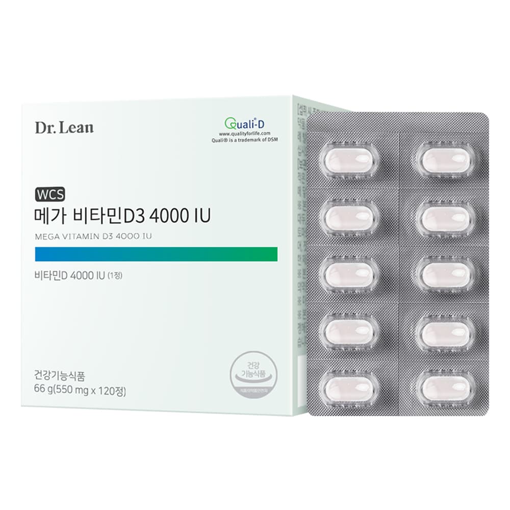 닥터린 메가 비타민D3 4000 IU 66g  120정  1개