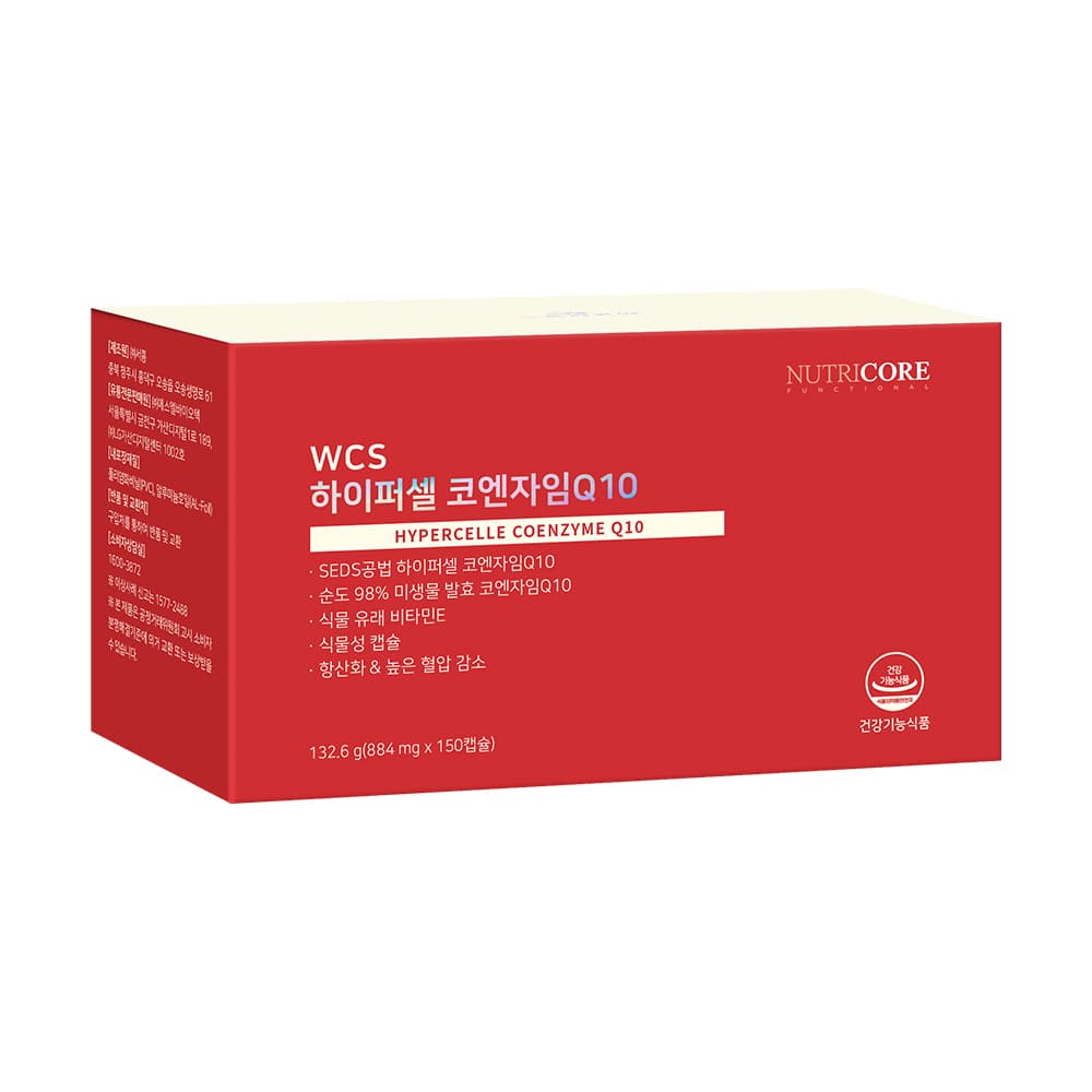 뉴트리코어 WCS 하이퍼셀 코엔자임Q10 884mg x 150캡슐, 4개