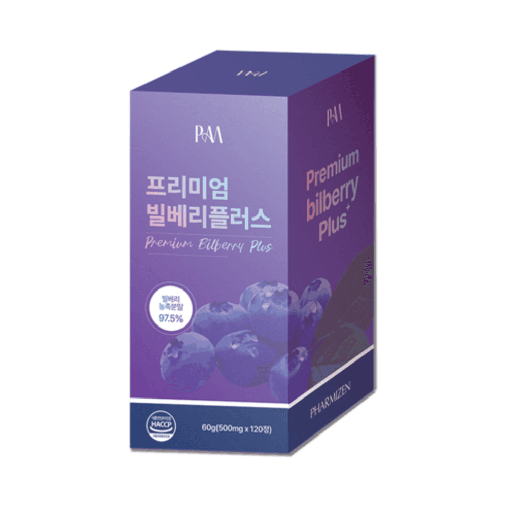 프리미엄 빌베리 플러스 500mg x 120정, 1개