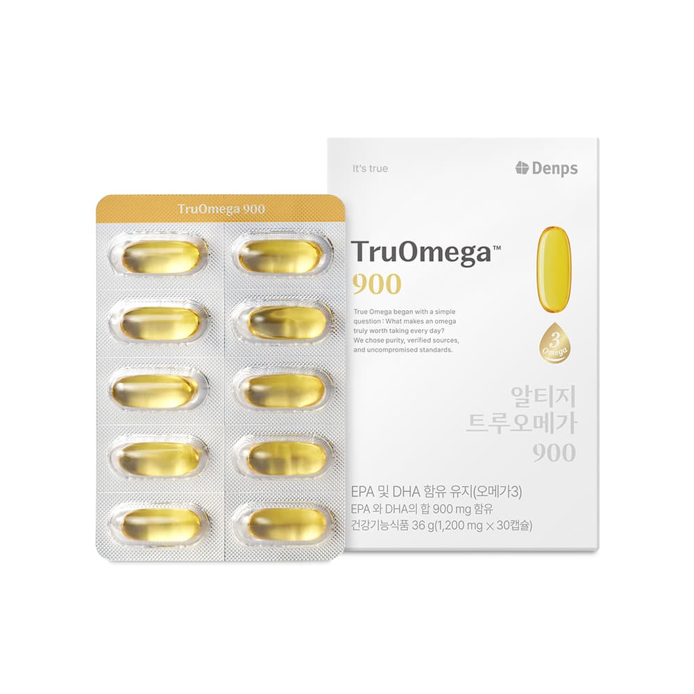 덴프스 알티지 트루오메가 900 1200mg x 30캡슐, 3개