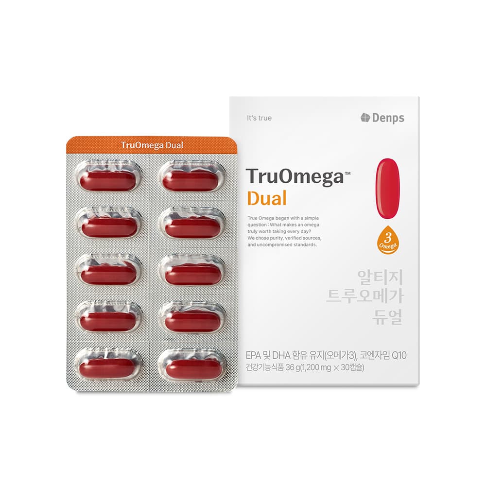 덴프스 알티지 트루오메가 듀얼 1200mg x 30캡슐, 3개