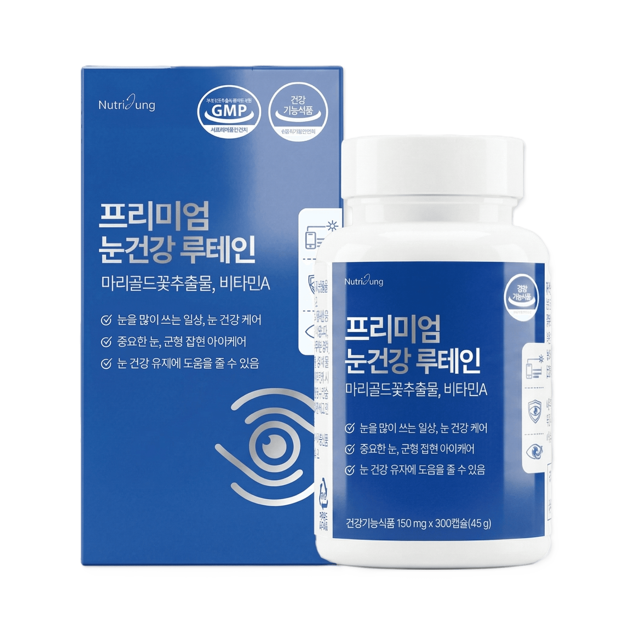 뉴트리정 프리미엄 눈건강 루테인 150mg x 300캡슐, 1개