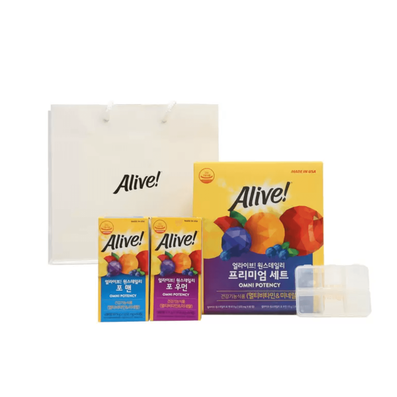 얼라이브 원스데일리 종합비타민 남성 + 여성 세트  2개  60정