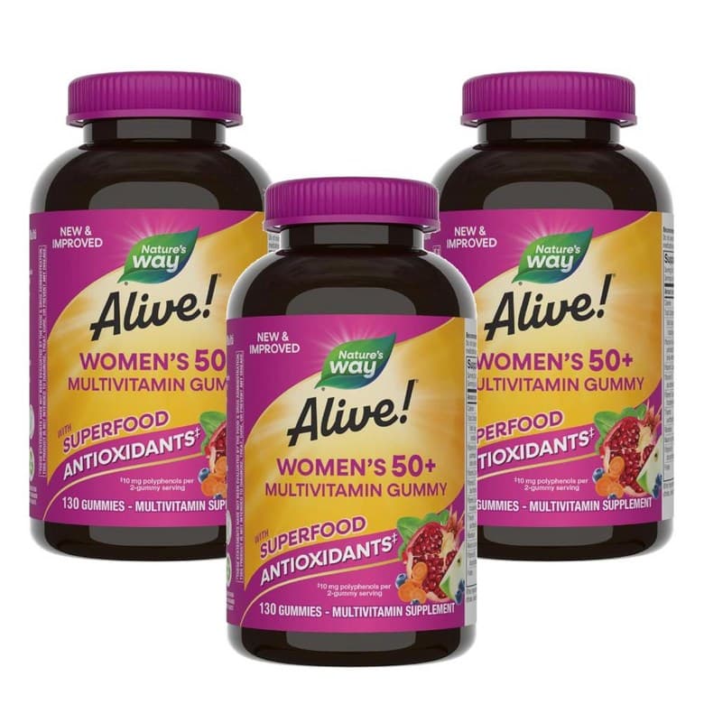 네이처스웨이 얼라이브! 우먼 50+ 멀티비타민 구미 130정  3개