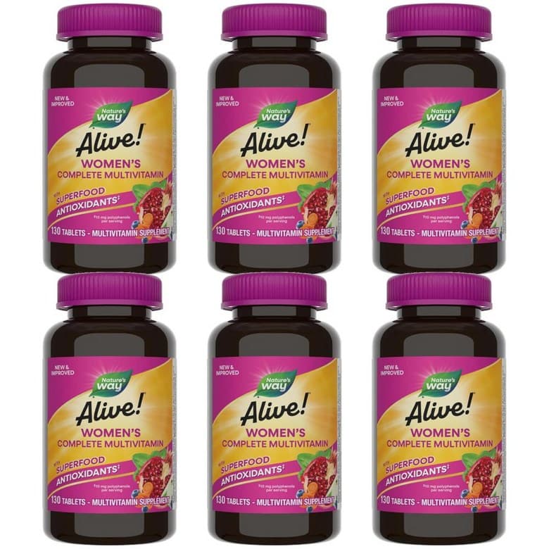 네이처스웨이 얼라이브 우먼스 에너지 여성 멀티비타민 130정  6개