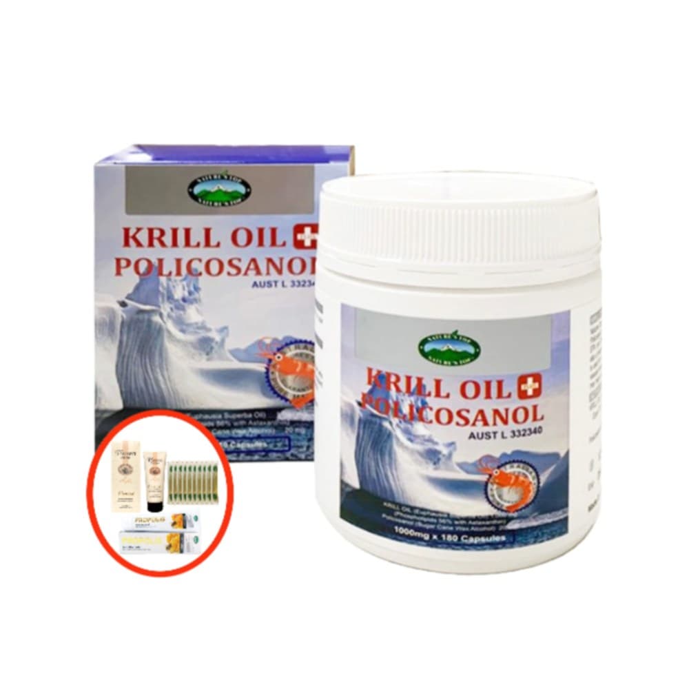 네이쳐스탑 크릴오일+폴리코사놀 180캡슐  1개  180정