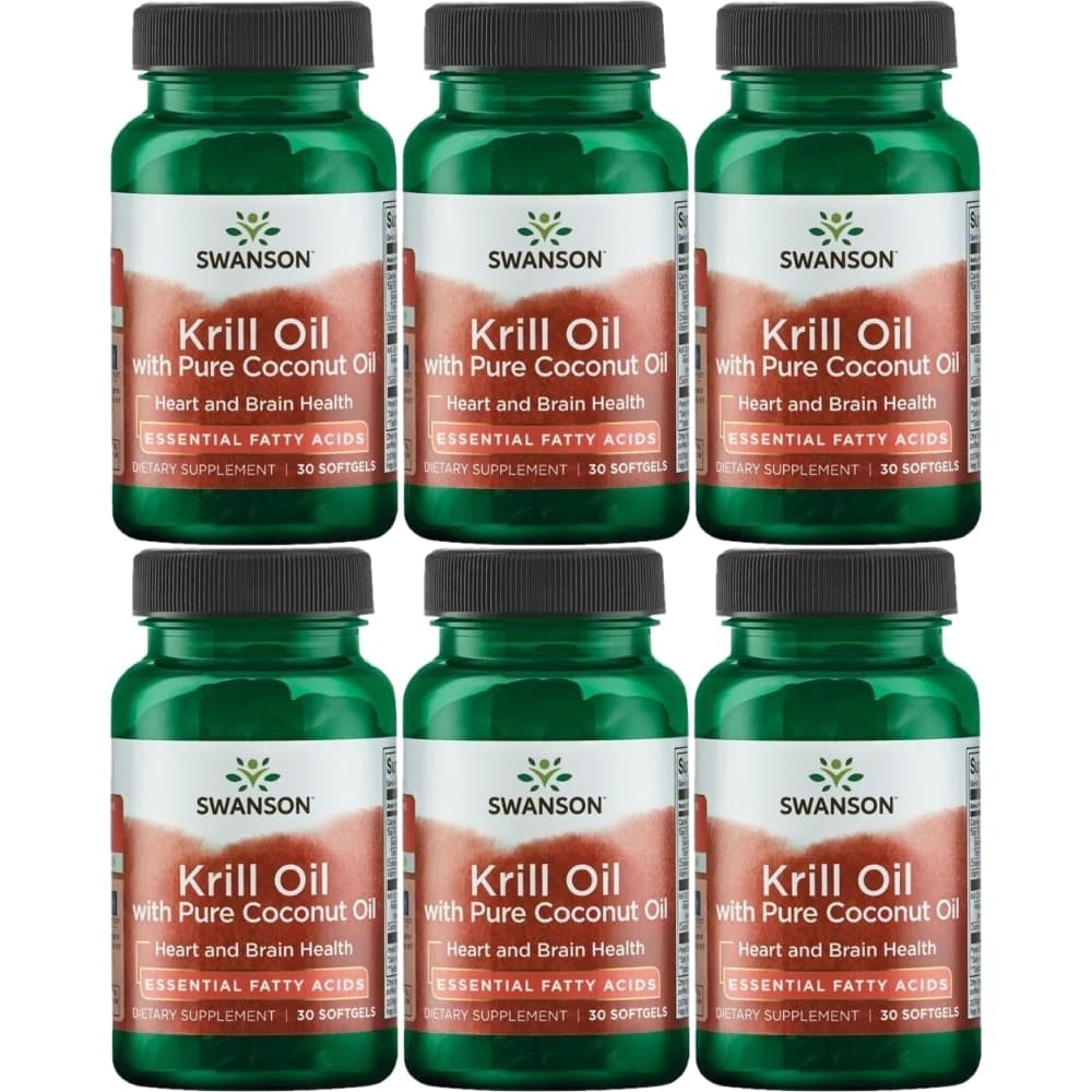 스완슨 크릴오일 코코넛오일  30정  6팩  30정