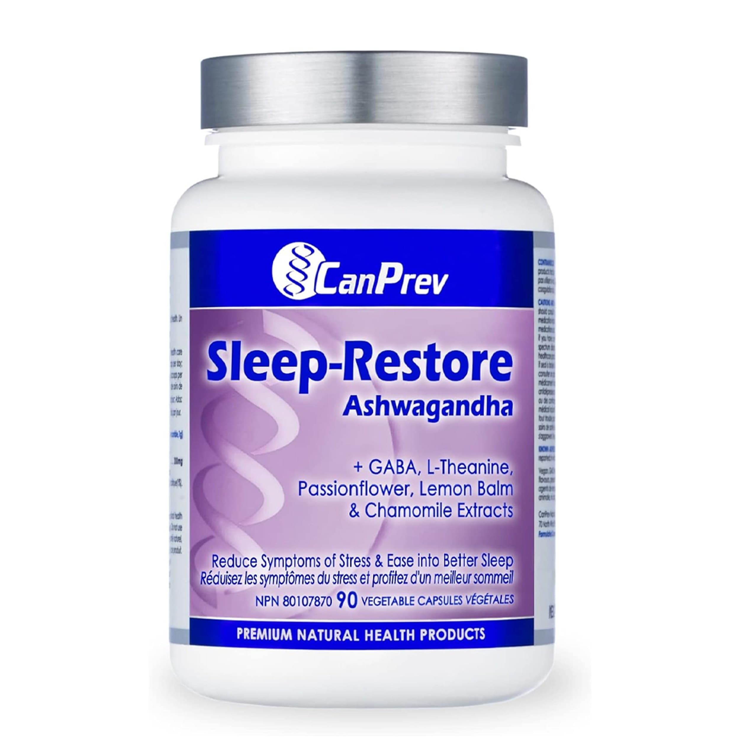 Canprev 캔프레브 슬립 리스토어 멜라토닌 프리 아슈와간다 90베지캡슐 캐나다  1개  90정