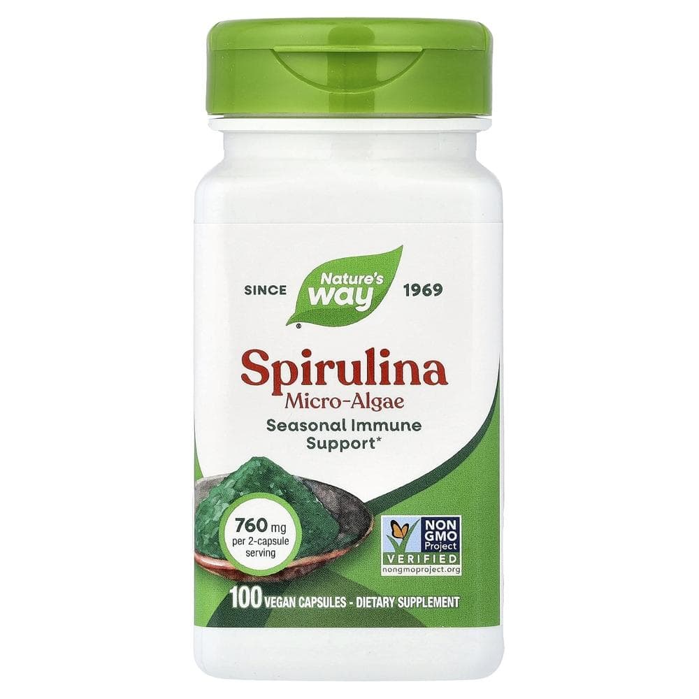 네이처스웨이 스피루리나 미세조류 380mg Nature’s Way Spirulina Micro-Algae 380 mg 100정  1개