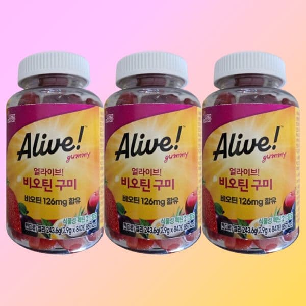 3통 얼라이브 비오틴 구미 84구미 602973