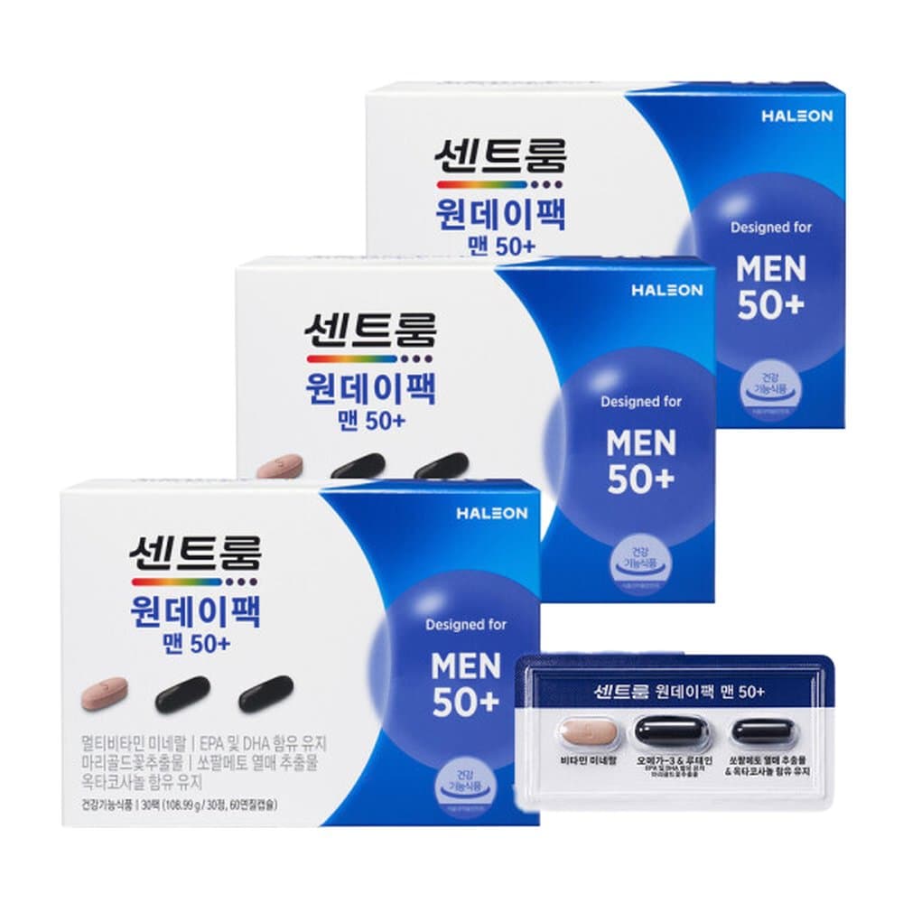 원데이팩 맨50+ (30팩) 108.99g x3개  3개