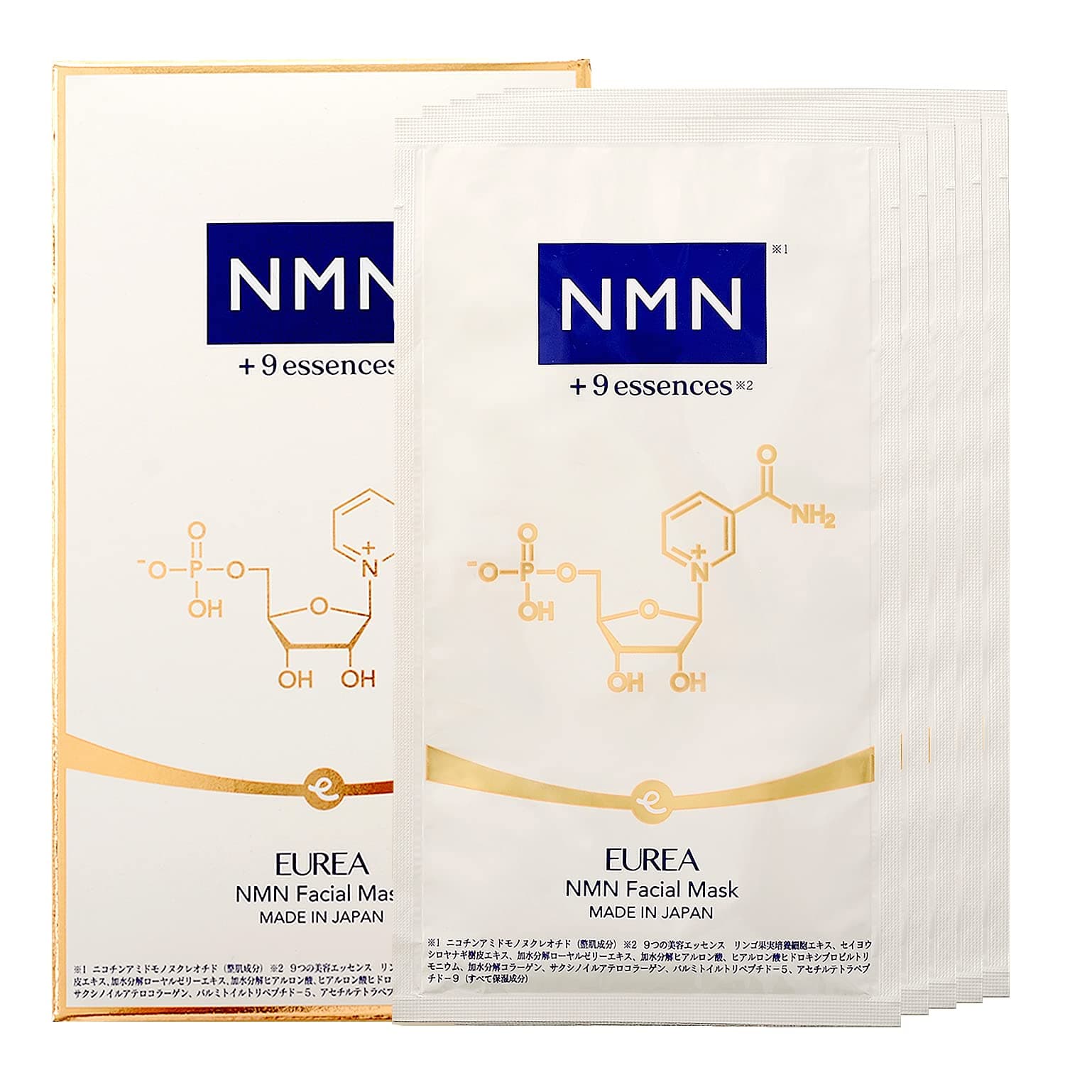 NMN NMN10mg [공식]EUREA (유레아) 페이셜 마스크 (5장입 고배합) 페이스 마스크