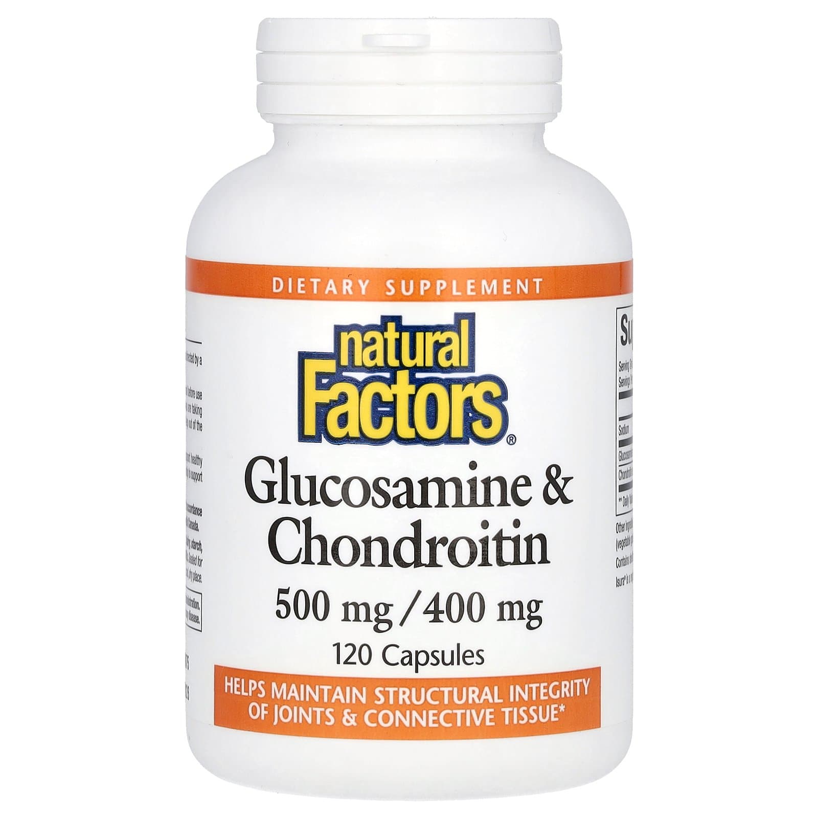 Natural Factors Glucosamine &amp; Chondroitin 120 Capsules  120 count