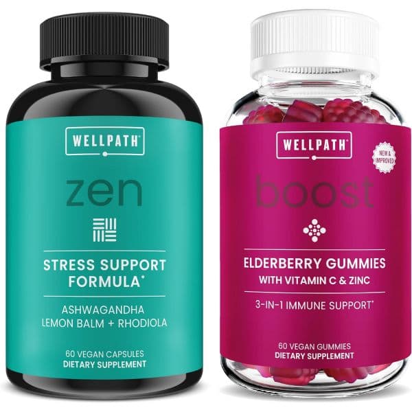 WellPath Zen &amp; Boost Bundle – Stress Relief &amp; Support – 60 Ct Each  1개  60정